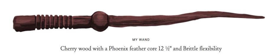 Ebony wood wand with unicorn hair